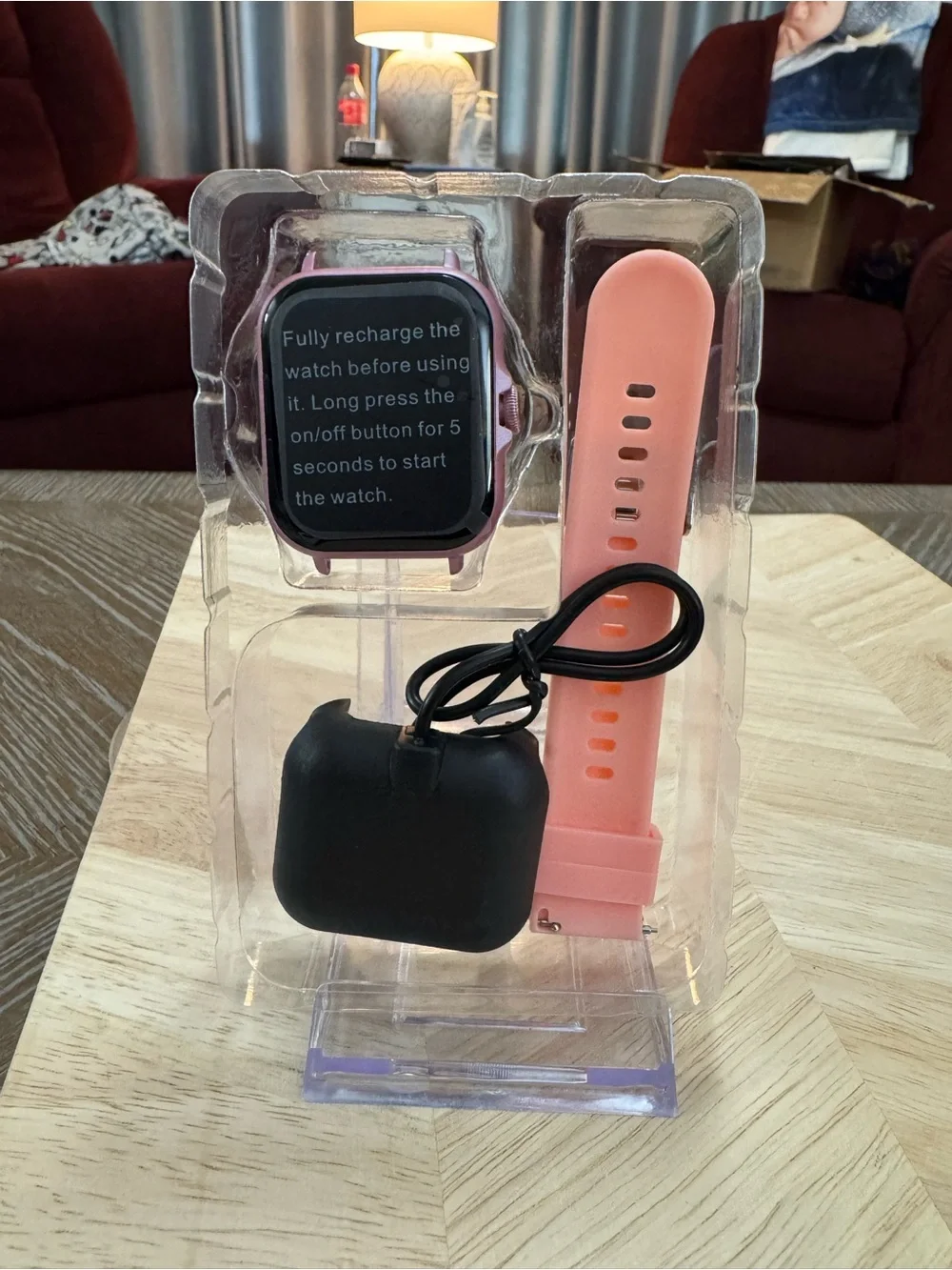 Dovico Smart Watch - Pink Strap